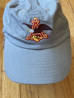 VTg Men's Anheuser-Busch Merrimack Embroidered Baseball Dad Hat Cap NWOT Beige